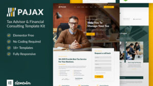 Pajax – Tax Advisor & Financial Consulting Elementor Template Kit