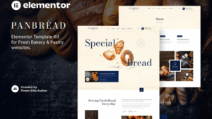Panbread – Fresh Bakery & Pastry Elementor Template Kit