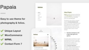 Papaia v.1.1.4 Photography & Portfolio WordPress Theme