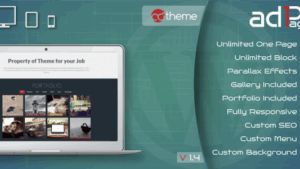 Parallax One Page Builder v1.4 WordPress Plugin