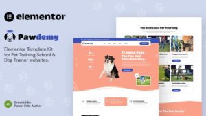 Pawdemy – Pet Training Academy Elementor Template Kit
