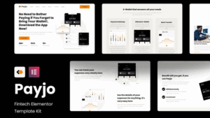 Payjo - Fintech Elementor Template Kit