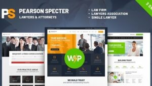 Pearson Specter v1.11.2.1 WordPress Theme for Lawyer & Attorney