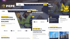 Pepe - Building & Construction Business Services Elementor Template Kit