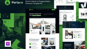 Pertaev – Electric Vehicle & Charging Station Elementor Template Kit