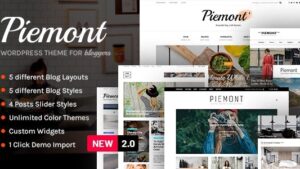 Piemont v2.4.2 Travel & Lifestyle WordPress Blog Theme