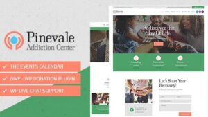 Pinevale v1.0.14 Addiction Recovery and Rehabilitation Center WordPress Theme