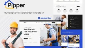 Pipper - Plumbing Services Elementor Template Kit