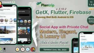 PlanTrip v1.1.3 Social Flutter Full App with Chat | Web Admin Panel | Google Admob