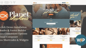Planet Shakers (v1.0.7) Church & Religion WordPress Theme
