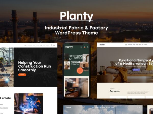 Planty v1.23.0 (Activated) Industrial Fabric & Factory WordPress Theme