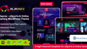 Playrex (v1.4.4) eSports & Gaming Clan News WordPress Theme