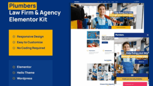 Plumber - Company & Business Elementor Pro Template Kit