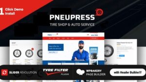 PneuPress (v2.7.0) Tire Shop and Car Repair WordPress Theme