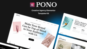Pono - Creative Agency Elementor Template Kit