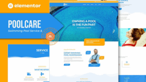 Poolcare - Swimming Pool Service & Maintenance Elementor Template Kit