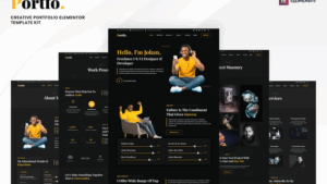 Portfo - Creative Portfolio Elementor Template Kit