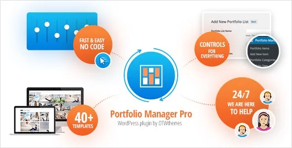 v3.7 Portfolio Manager Pro – WordPress响应式作品集和图库插件