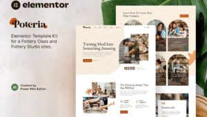 Poteria – Pottery Class & Studio Elementor Template Kit