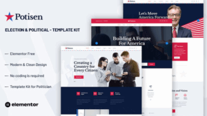 Potisen - Election & Political Campaign Elementor Template Kit
