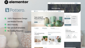 Pottero - Pottery & Ceramics Studio Elementor Template Kit