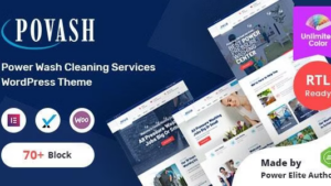 Povash v2.4.0 Power Wash WordPress Theme + RTL