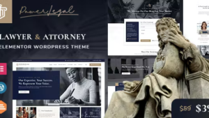 Powerlegal (v3.0.0) Law, Lawyer & Attorney WordPress Theme