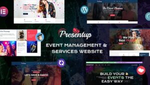 Presentup v5.6 Event Planner & Celebrations Management WordPress Theme