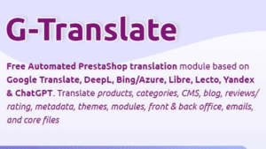 G-Translate module v1.2.5 Translate entire PrestaShop easily!