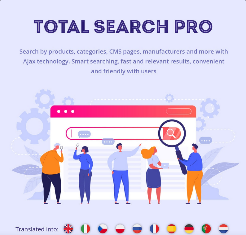 PrestaShop Total Search Pro v2.2.2 products, categories, CMS and more