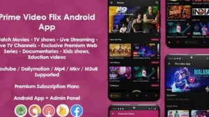 Prime Video Flix App v8.2 Movies - Shows - Live Streaming - TV - Web Series - Premium Subscription Plan