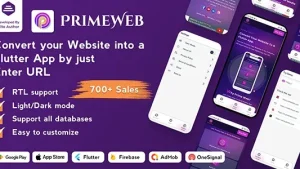Prime Web v1.0.12 Convert Website to a Flutter App