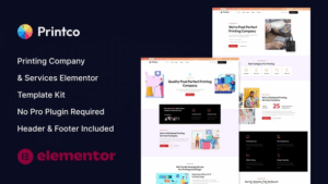 Printco - Printing Company & Services Elementor Template Kit