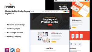 Printify - Printing Company Elementor Template Kit