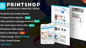Printshop (v4.8.0) WordPress Responsive Printing Theme