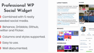 Professional WP Social Widget Plugin v.1.2