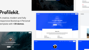 Profilekit - Bootstrap Portfolio Template