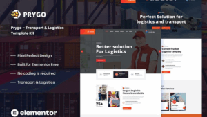 Prygo - Transport & Logistics Elementor Template Kit