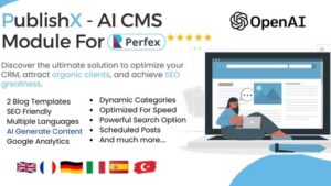 PublishX v1.0.0 AI Powered CMS For Perfex CRM