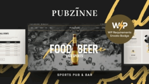 Pubzinne v1.0.11 Sports Bar WordPress Theme [Activated]