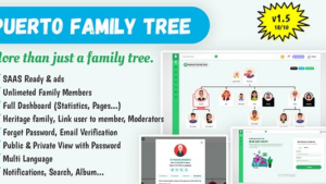 Puerto Family Tree Builder PHP Script v1.5.4