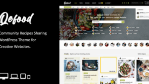 Qefood v1.7 Community Sharing WordPress Theme