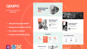Qempo - Digital Service Agency Elementor Template Kit