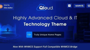 Qloud (v3.0.8) Cloud Computing, Apps & Server WordPress Theme