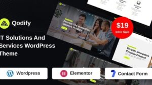 Qodify (v1.1) IT Solutions And Services WordPress Theme