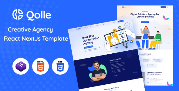 Qolle (v1.0) Creative Agency React NextJs Template