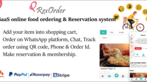 [Activated] QrexOrder (v3.2.9) SaaS QR Multiple Restaurants / WhatsApp Online ordering / Reservation system [Extended Version**]