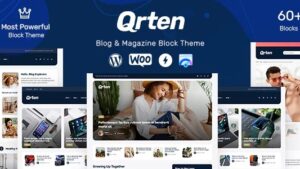 Qrten (v1.0.3) Block-Based WordPress Theme for Blog & Magazine