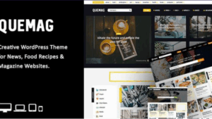Quemag v1.8 Creative WordPress Theme for Bloggers