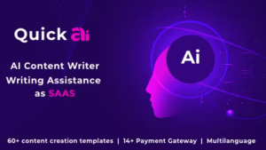 QuickAI OpenAI v4.6 + Extended v3.7.1 AI Writing Assistant and Content Creator as SaaS [Activated]